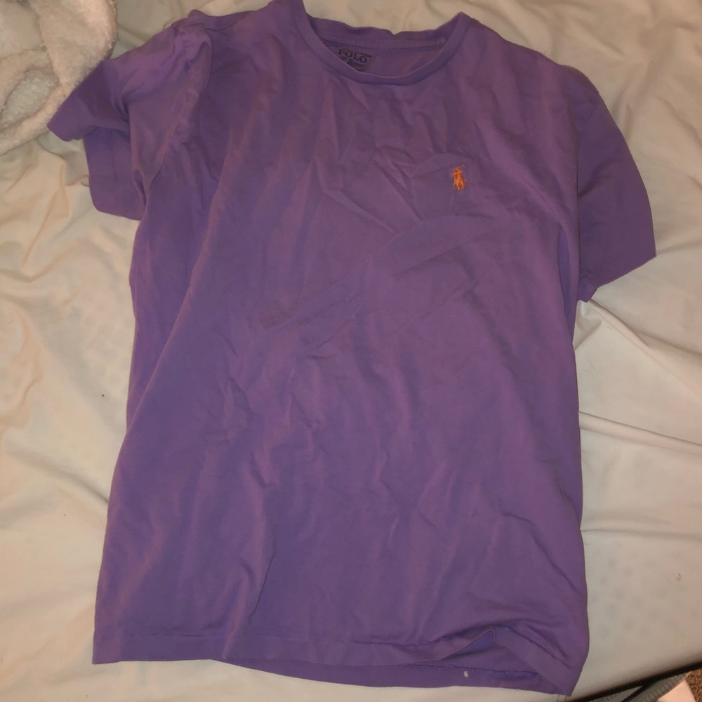 Men’s purple polo top